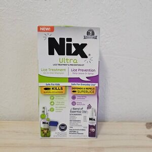 Nix Ultra Lice Treatment & Prevention Kit All-in-One Shampoo Spray Comb Set